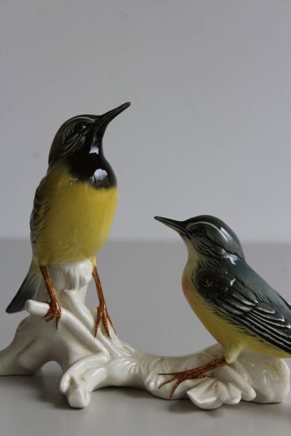 Karl Ens Porcelain Wagtails - Kernow Furniture