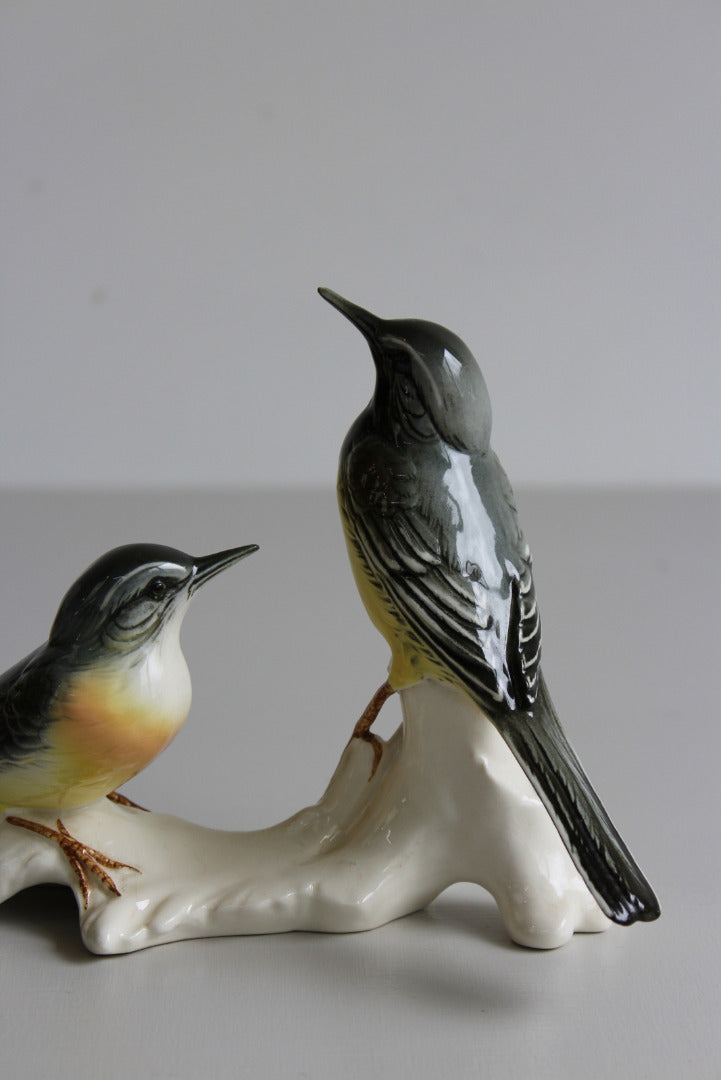 Karl Ens Porcelain Wagtails - Kernow Furniture