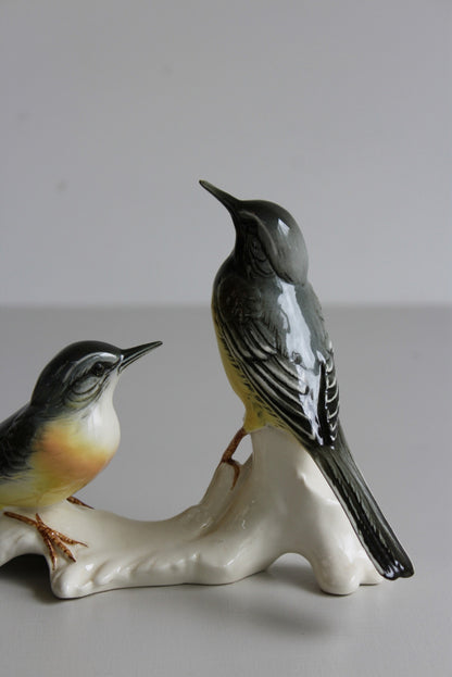 Karl Ens Porcelain Wagtails - Kernow Furniture