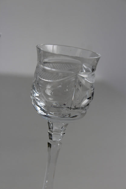 Set 4 Quality Cut Glass Port Glasses - Kernow Furniture