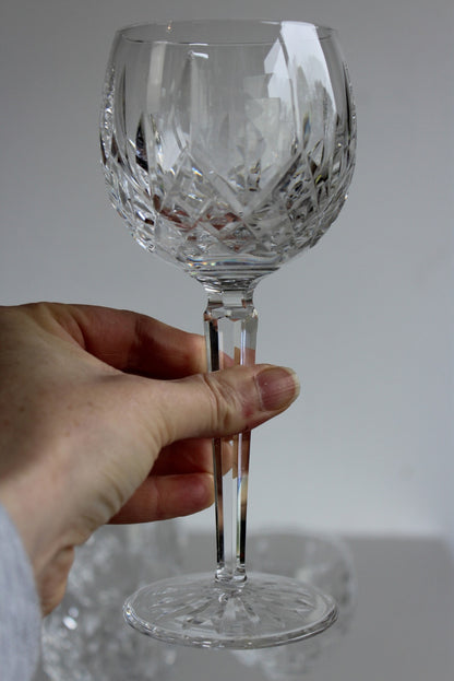 6 Waterford Crystal Wine Glasses - Kernow Furniture