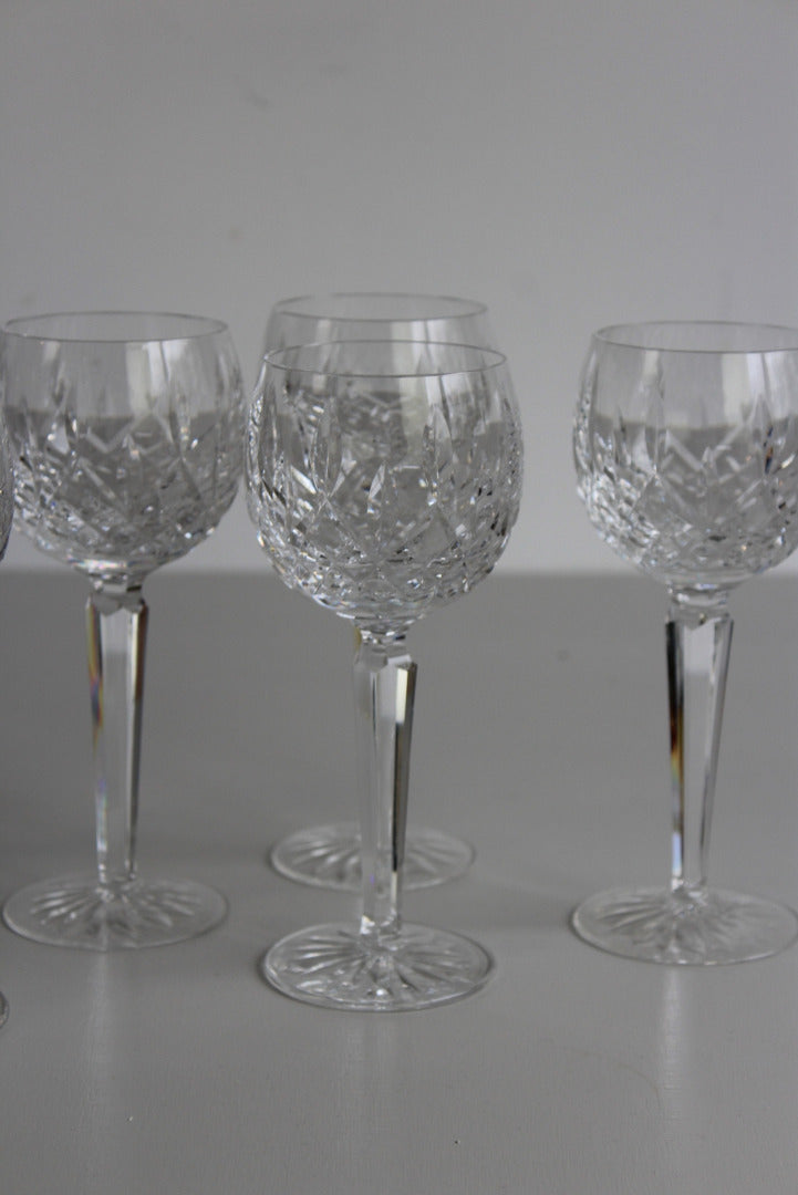 6 Waterford Crystal Wine Glasses - Kernow Furniture