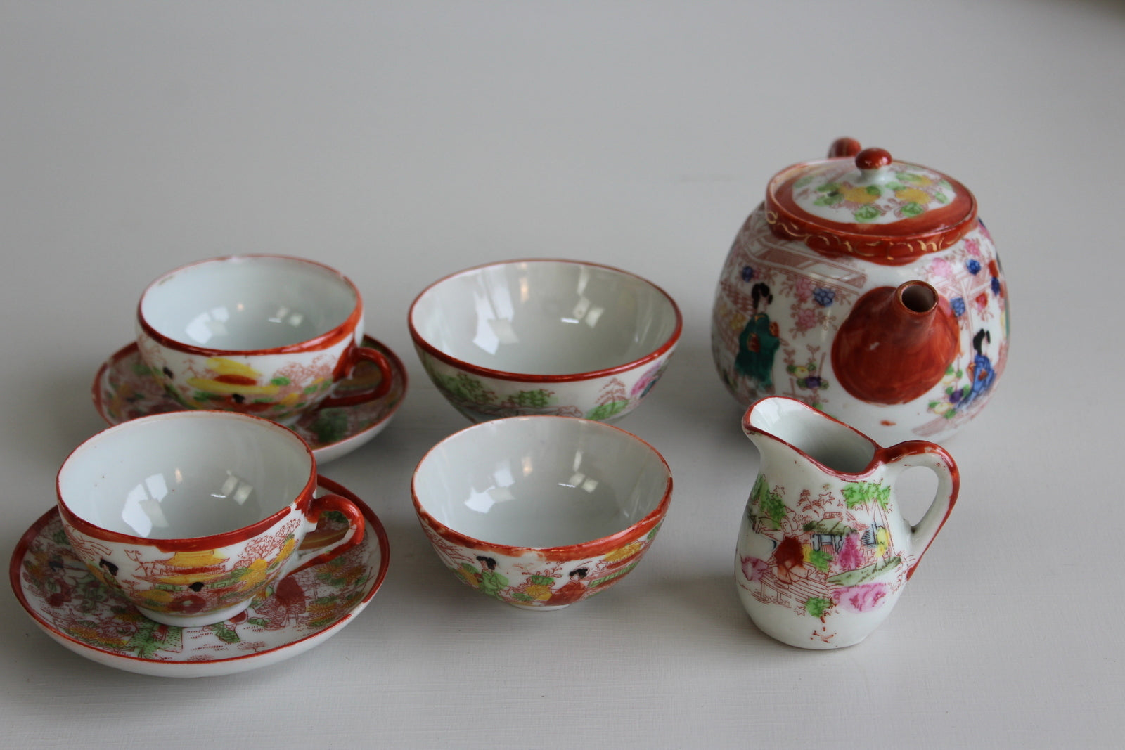 Oriental Tea Set - Kernow Furniture