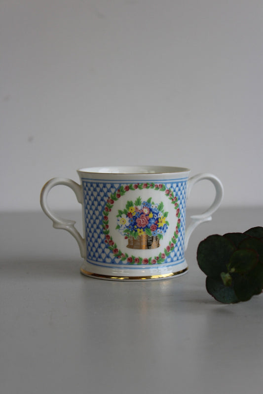 Elizabeth Barrett Browning National Trust Twin Handle China Cup - Kernow Furniture