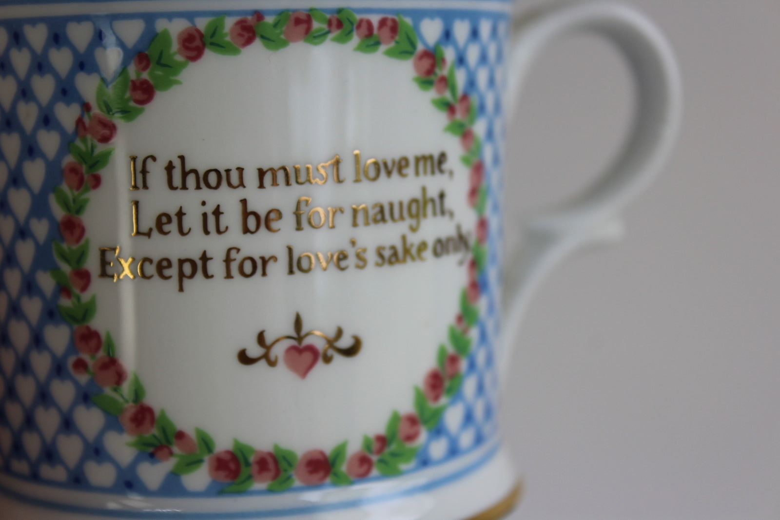 Elizabeth Barrett Browning National Trust Twin Handle China Cup - Kernow Furniture