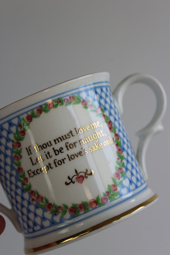 Elizabeth Barrett Browning National Trust Twin Handle China Cup - Kernow Furniture