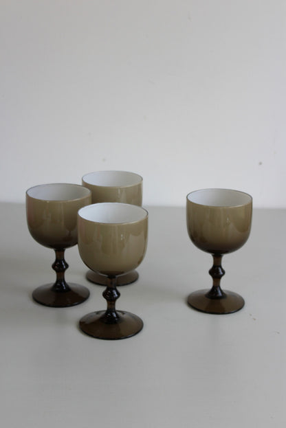 Carlo Moretti Murano Large Goblet x 4 - Kernow Furniture