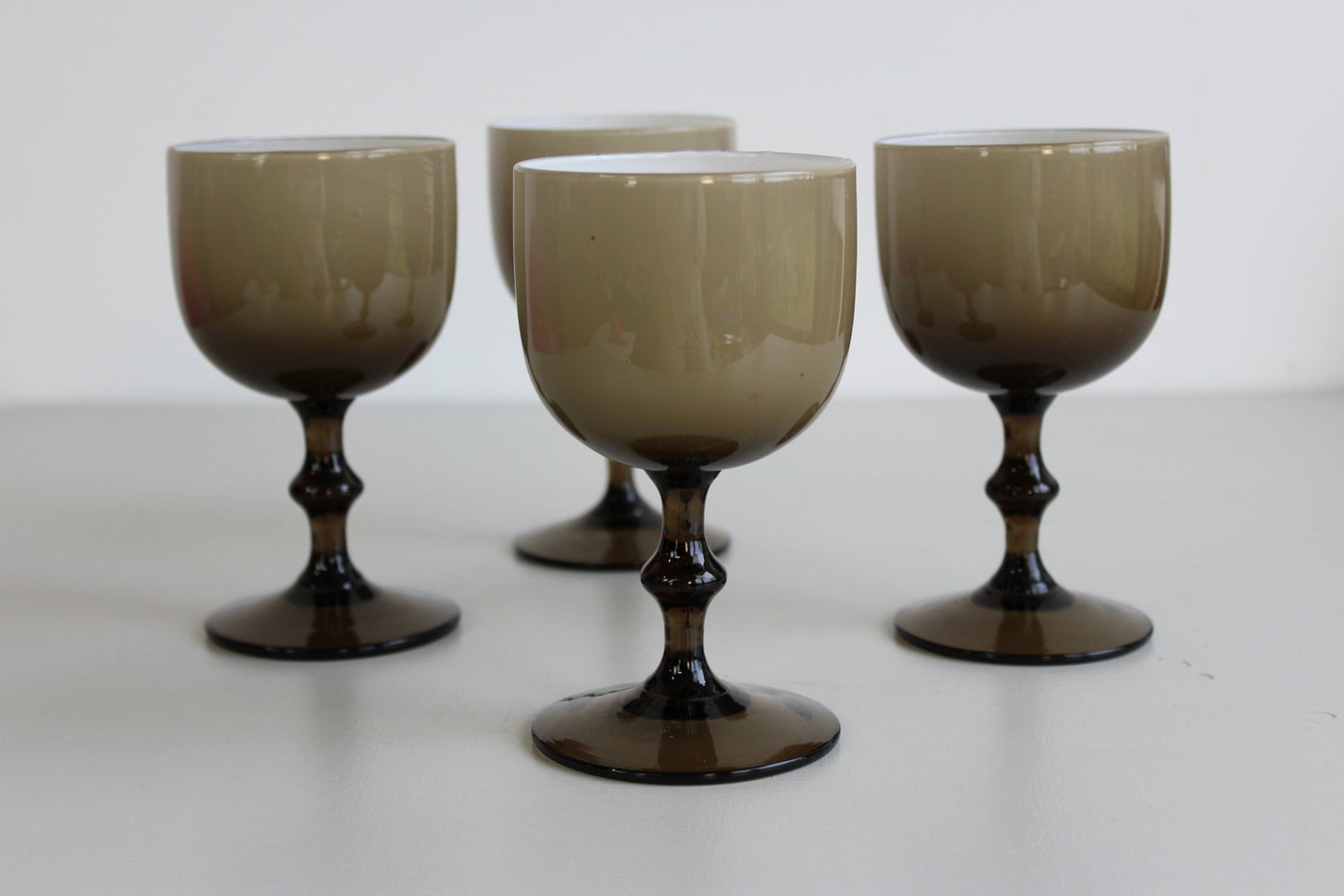 Carlo Moretti Murano Large Goblet x 4 - Kernow Furniture