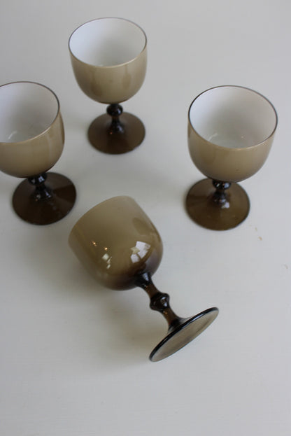 Carlo Moretti Murano Large Goblet x 4 - Kernow Furniture