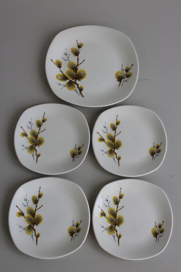 Retro Midwinter Pussy Willow Plates - Kernow Furniture