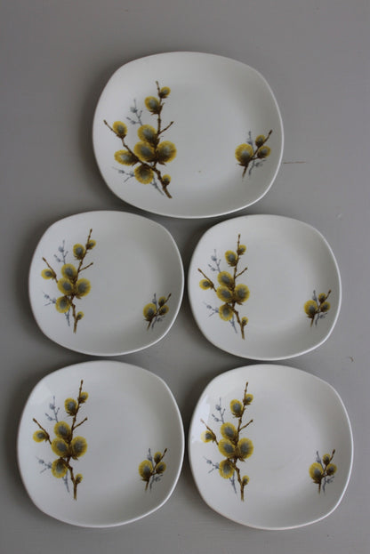 Retro Midwinter Pussy Willow Plates - Kernow Furniture