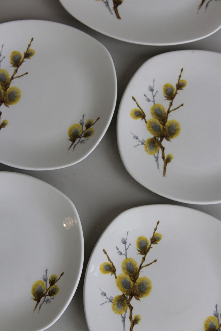 Retro Midwinter Pussy Willow Plates - Kernow Furniture