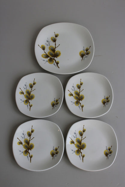 Retro Midwinter Pussy Willow Plates - Kernow Furniture