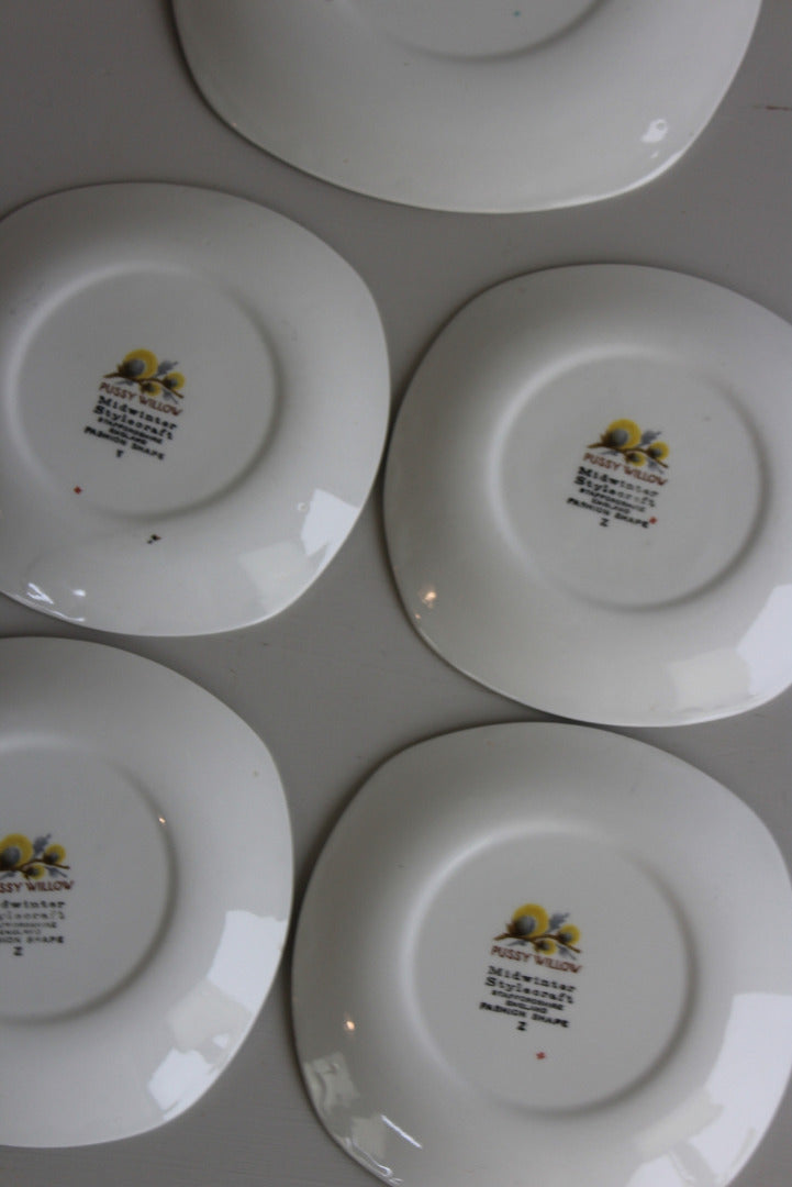 Retro Midwinter Pussy Willow Plates - Kernow Furniture