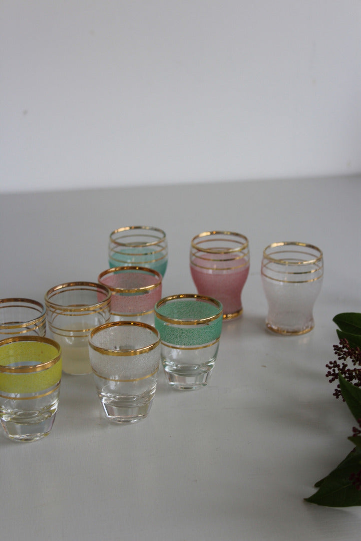 10 Vintage Shot Glasses - Kernow Furniture