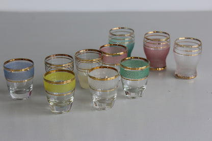 10 Vintage Shot Glasses - Kernow Furniture