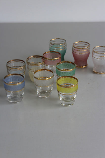 10 Vintage Shot Glasses - Kernow Furniture