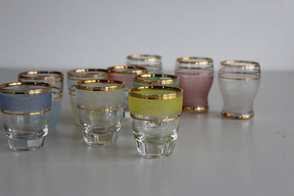 10 Vintage Shot Glasses - Kernow Furniture