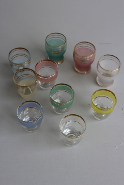 10 Vintage Shot Glasses - Kernow Furniture