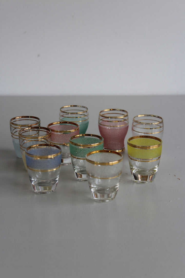 10 Vintage Shot Glasses - Kernow Furniture