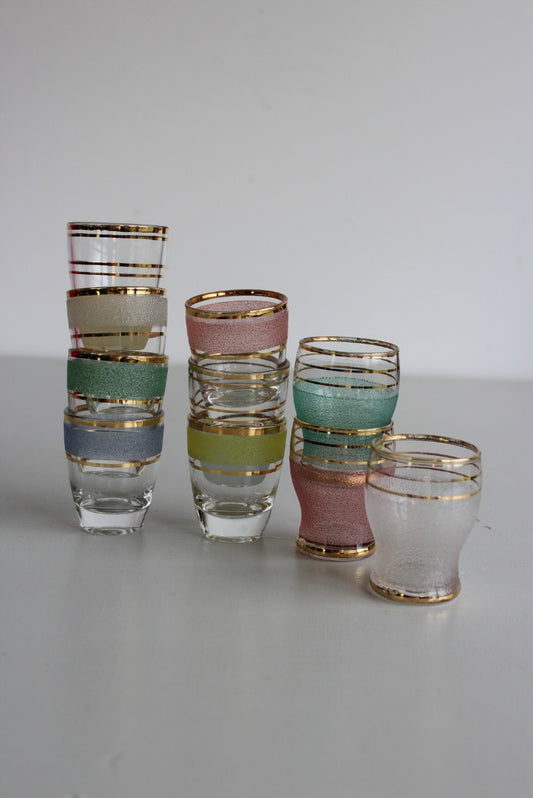 10 Vintage Shot Glasses - Kernow Furniture