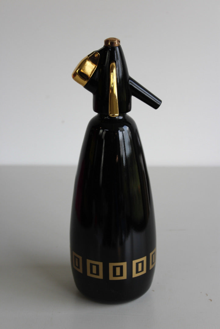 Black & Gold Boc Soda Syphon - Kernow Furniture