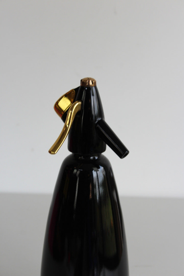 Black & Gold Boc Soda Syphon - Kernow Furniture