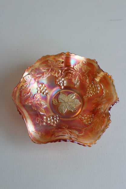 Vintage Carnival Glass Bowl - Kernow Furniture