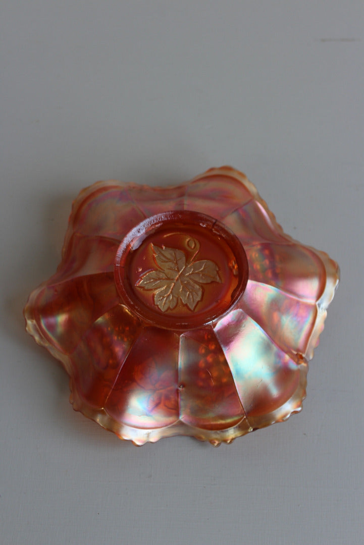 Vintage Carnival Glass Bowl - Kernow Furniture