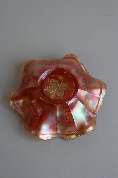 Vintage Carnival Glass Bowl - Kernow Furniture