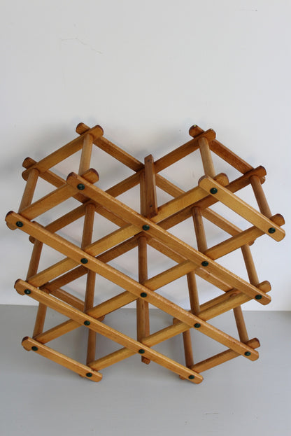 Beech Bottle Rack - Kernow Furniture