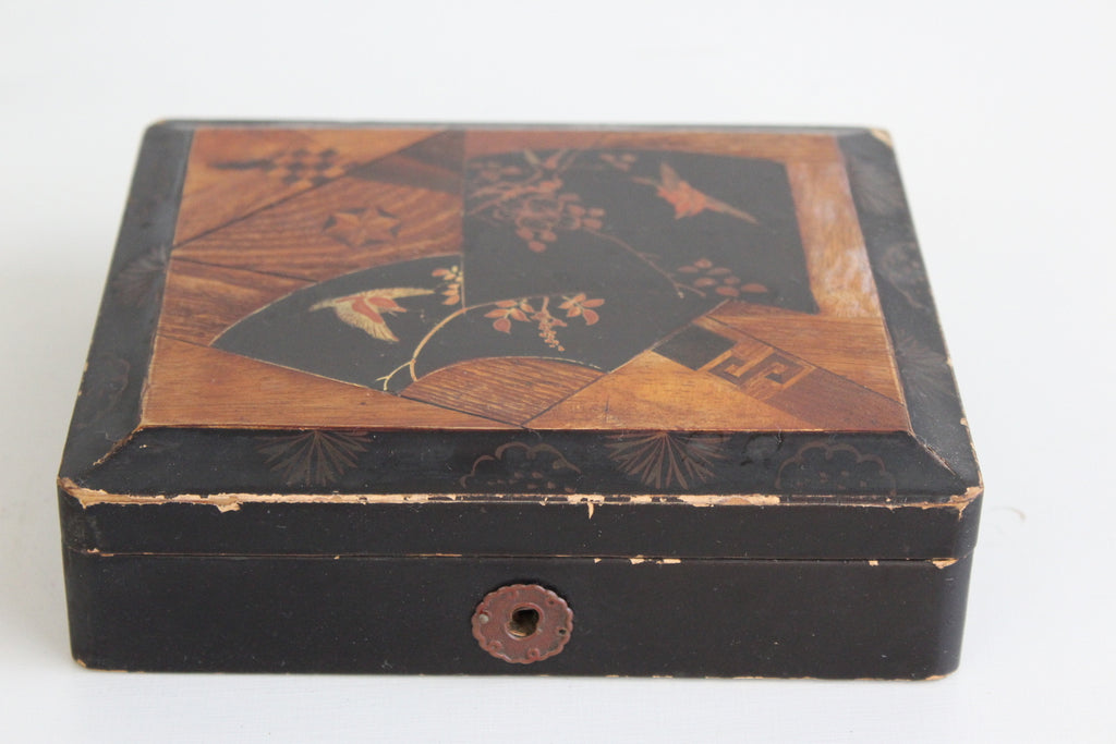 Oriental Black Lacquer Box - Kernow Furniture