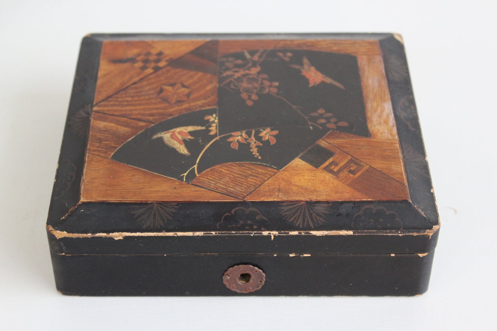Oriental Black Lacquer Box - Kernow Furniture