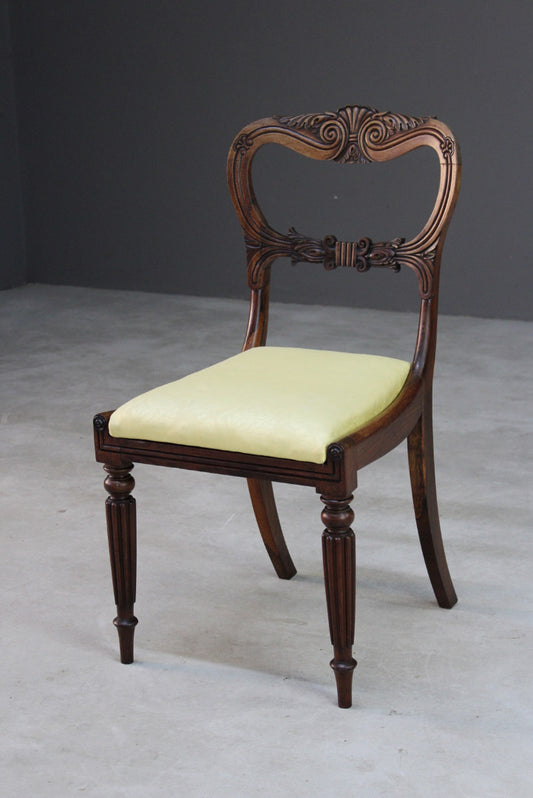 Single Antique Rosewood Dining Chair - Kernow Furniture