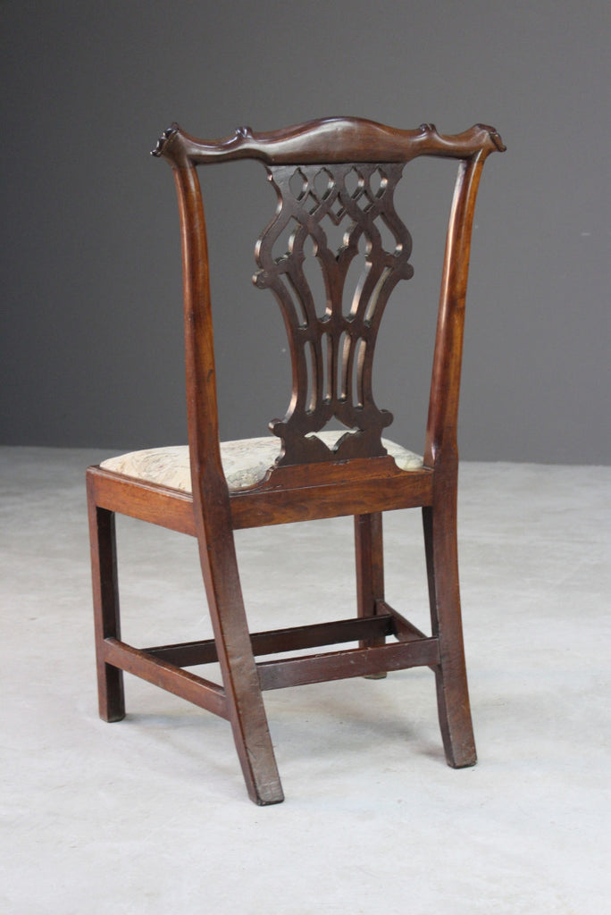 Antique Chippendale Style Mahogany Dining Chair - Kernow Furniture