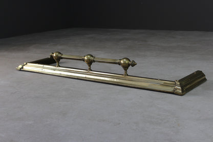 Victorian Style Brass Fire Fender - Kernow Furniture