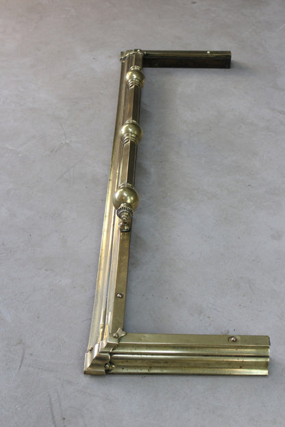 Victorian Style Brass Fire Fender - Kernow Furniture