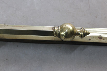 Victorian Style Brass Fire Fender - Kernow Furniture