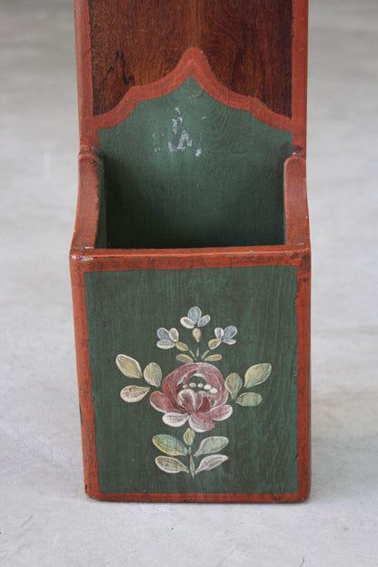 Scandinavian Painted Folk Style Candle Box - Kernow Furniture