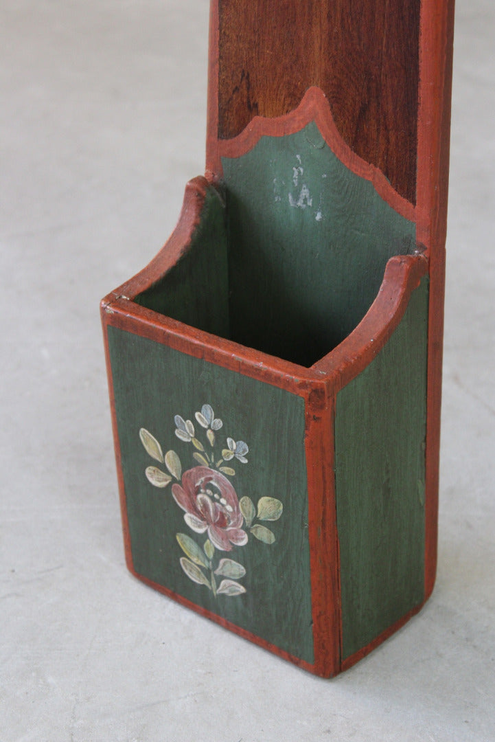 Scandinavian Painted Folk Style Candle Box - Kernow Furniture