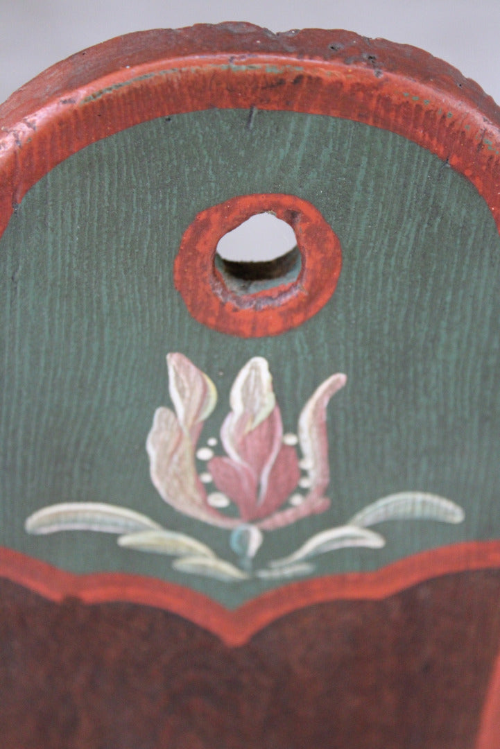 Scandinavian Painted Folk Style Candle Box - Kernow Furniture