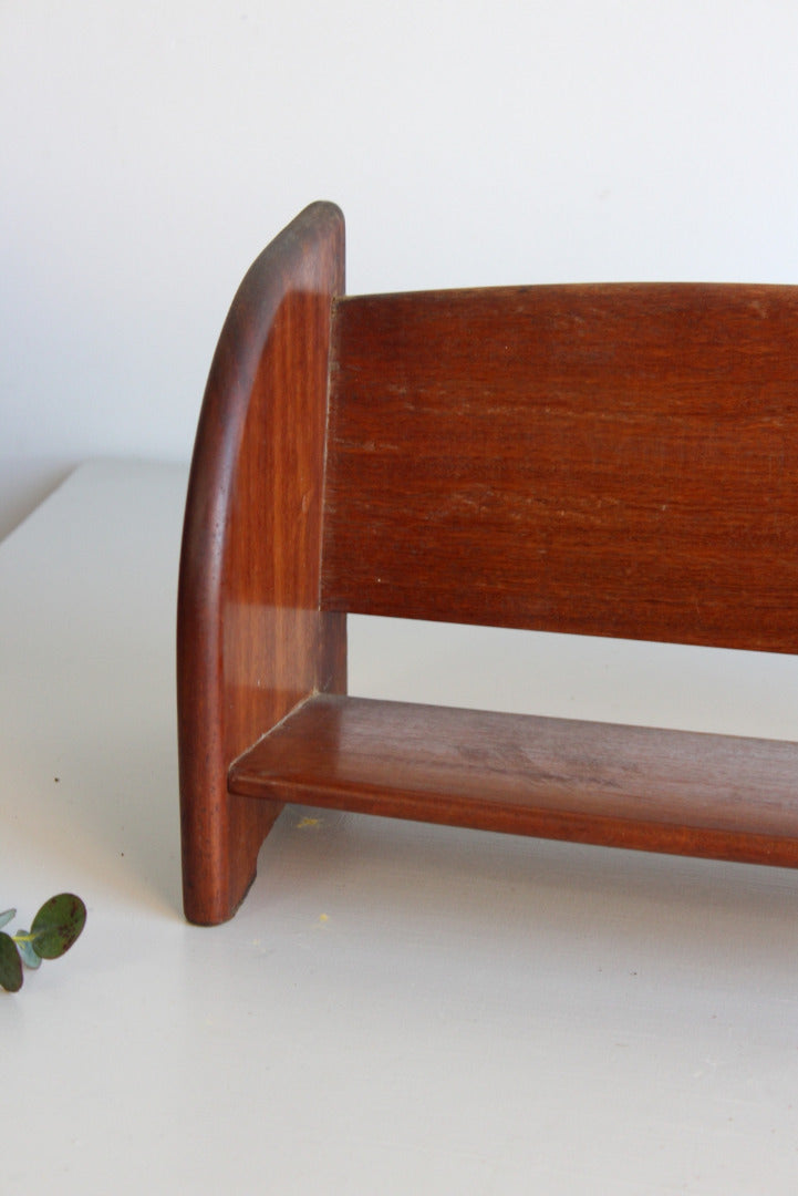 Vintage Mahogany Book Trough - Kernow Furniture