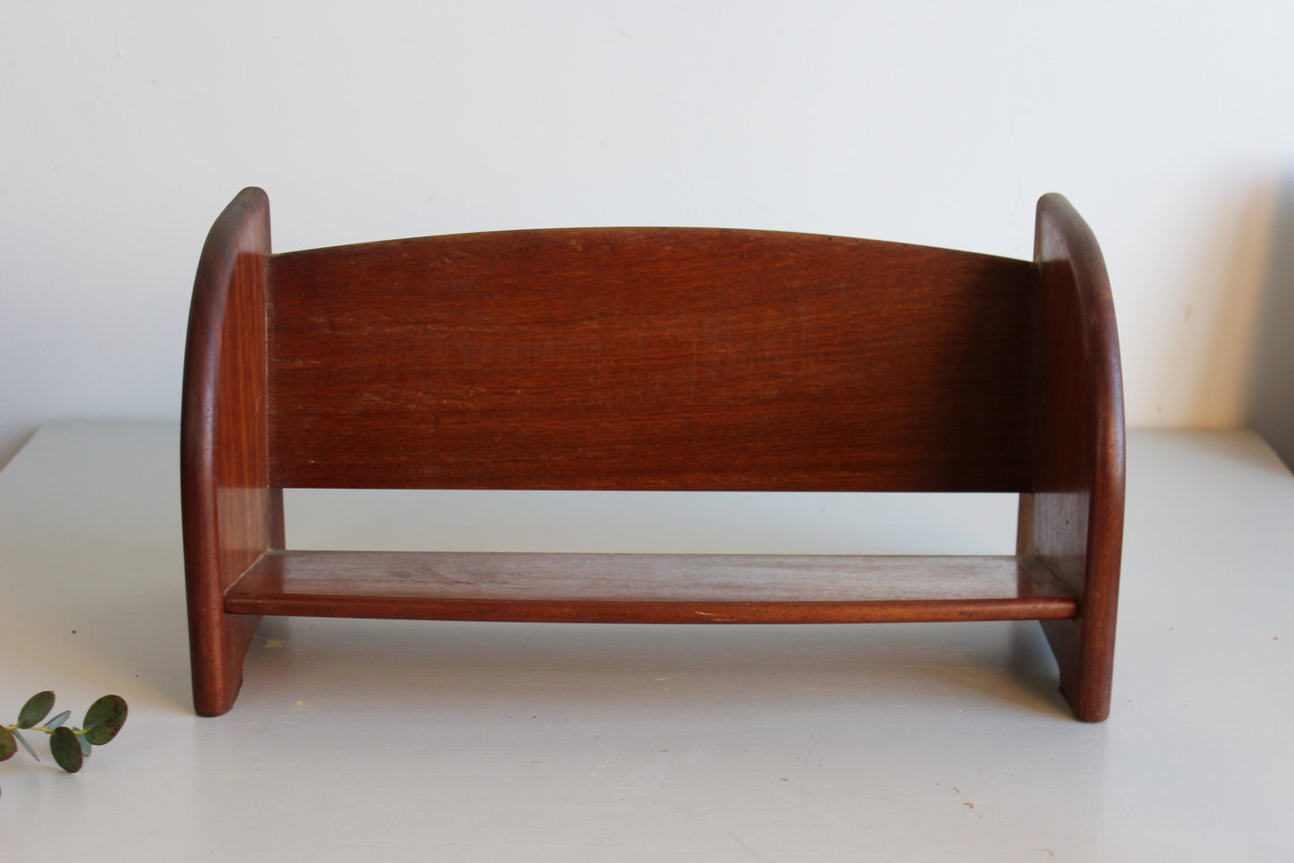 Vintage Mahogany Book Trough - Kernow Furniture