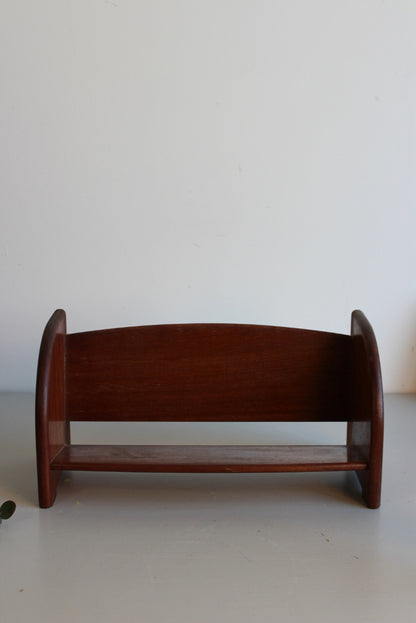 Vintage Mahogany Book Trough - Kernow Furniture