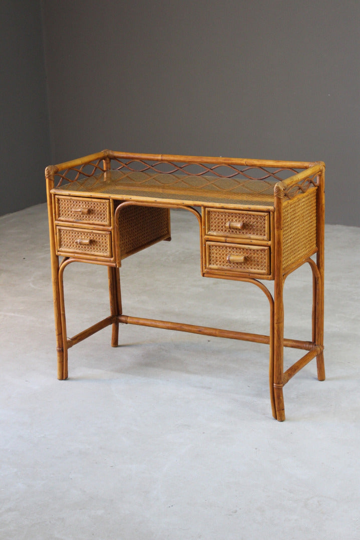 Vintage Bamboo Dressing Table - Kernow Furniture