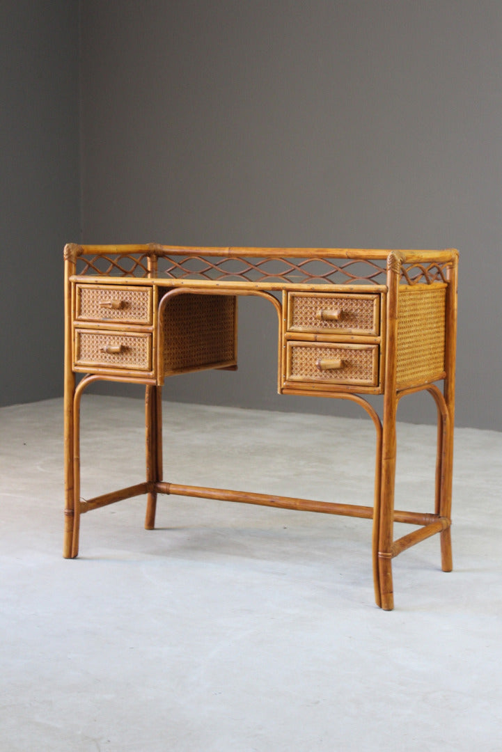 Vintage Bamboo Dressing Table - Kernow Furniture