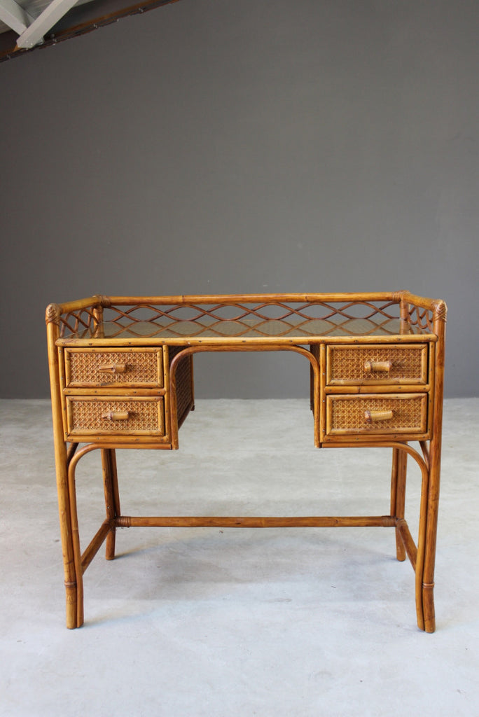 Vintage Bamboo Dressing Table - Kernow Furniture