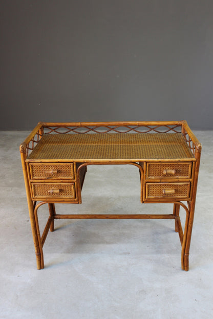 Vintage Bamboo Dressing Table - Kernow Furniture