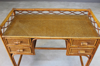 Vintage Bamboo Dressing Table - Kernow Furniture