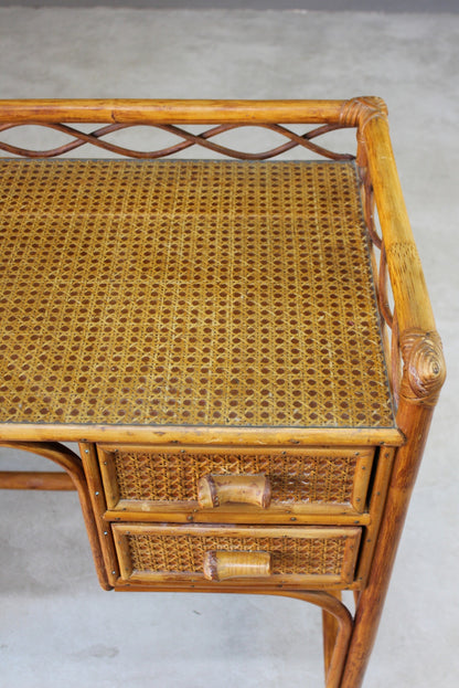 Vintage Bamboo Dressing Table - Kernow Furniture